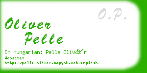 oliver pelle business card